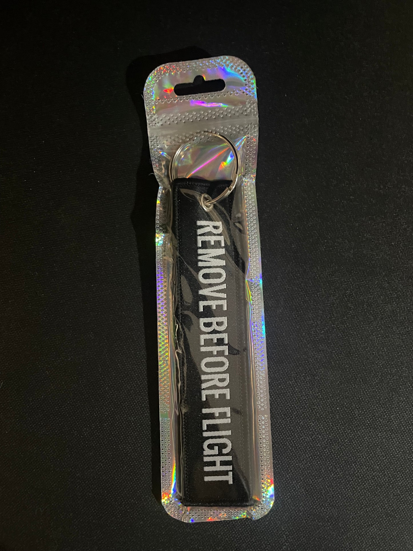 Remove before flight Keyring