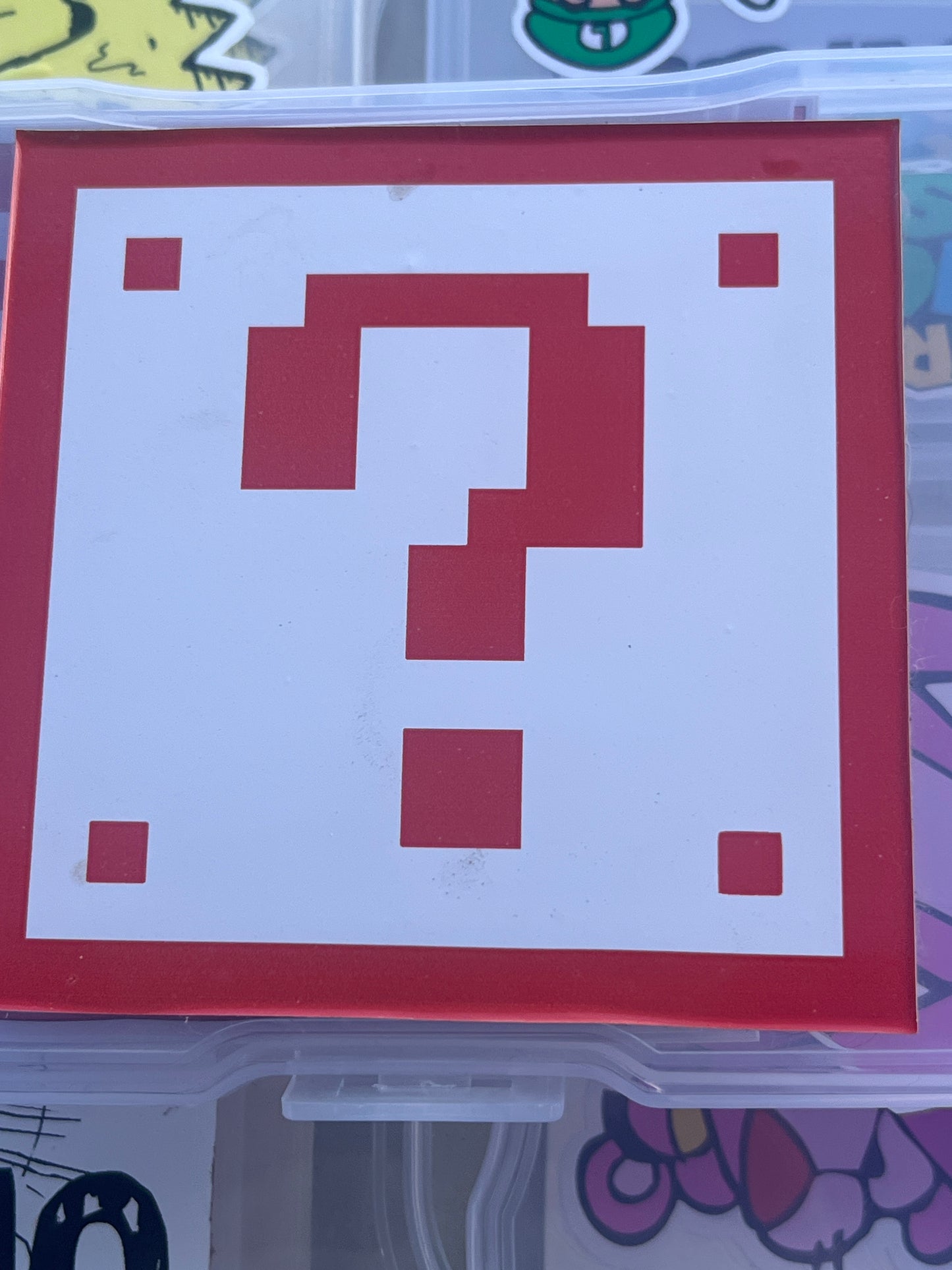 Mystery box sticker