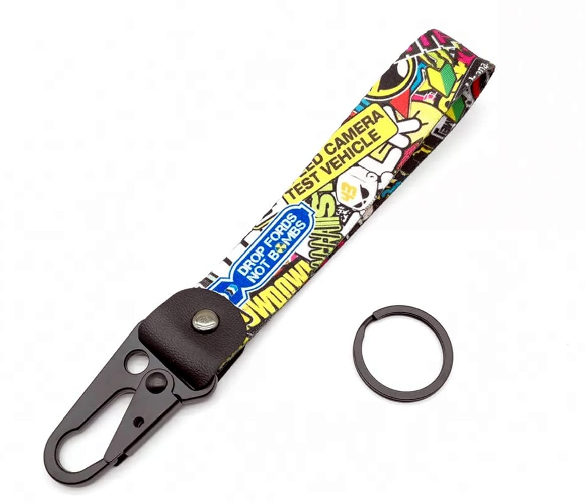 Sticker Bomb Lanyard Key Strap