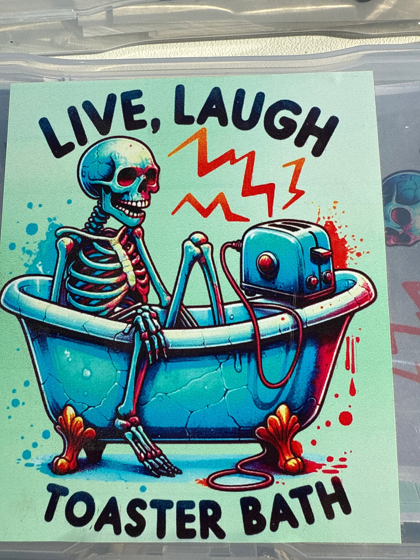 Live laugh toaster bath