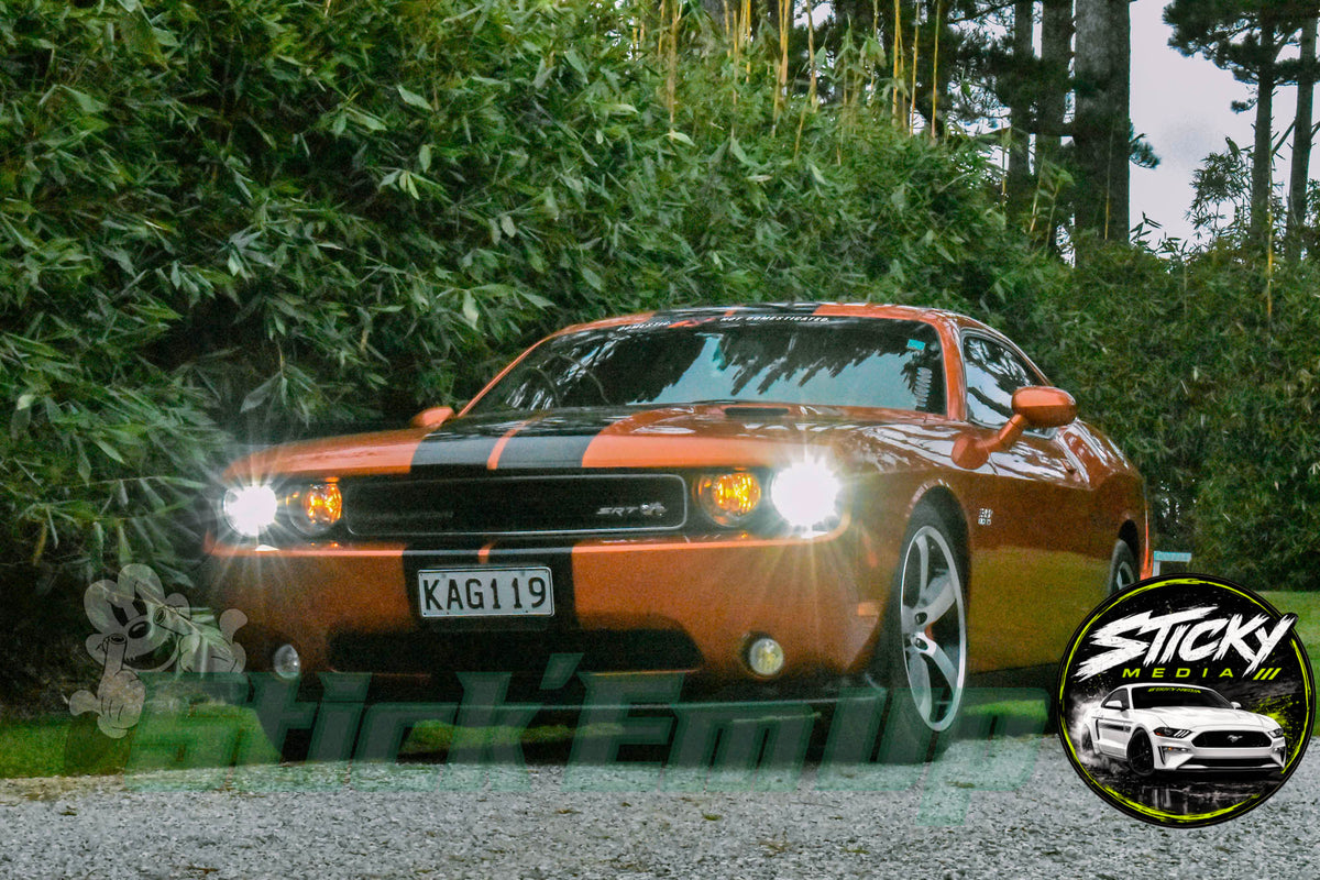 Orange Dodge Challenger SRT8 - Cars & Coffee May 26 #37