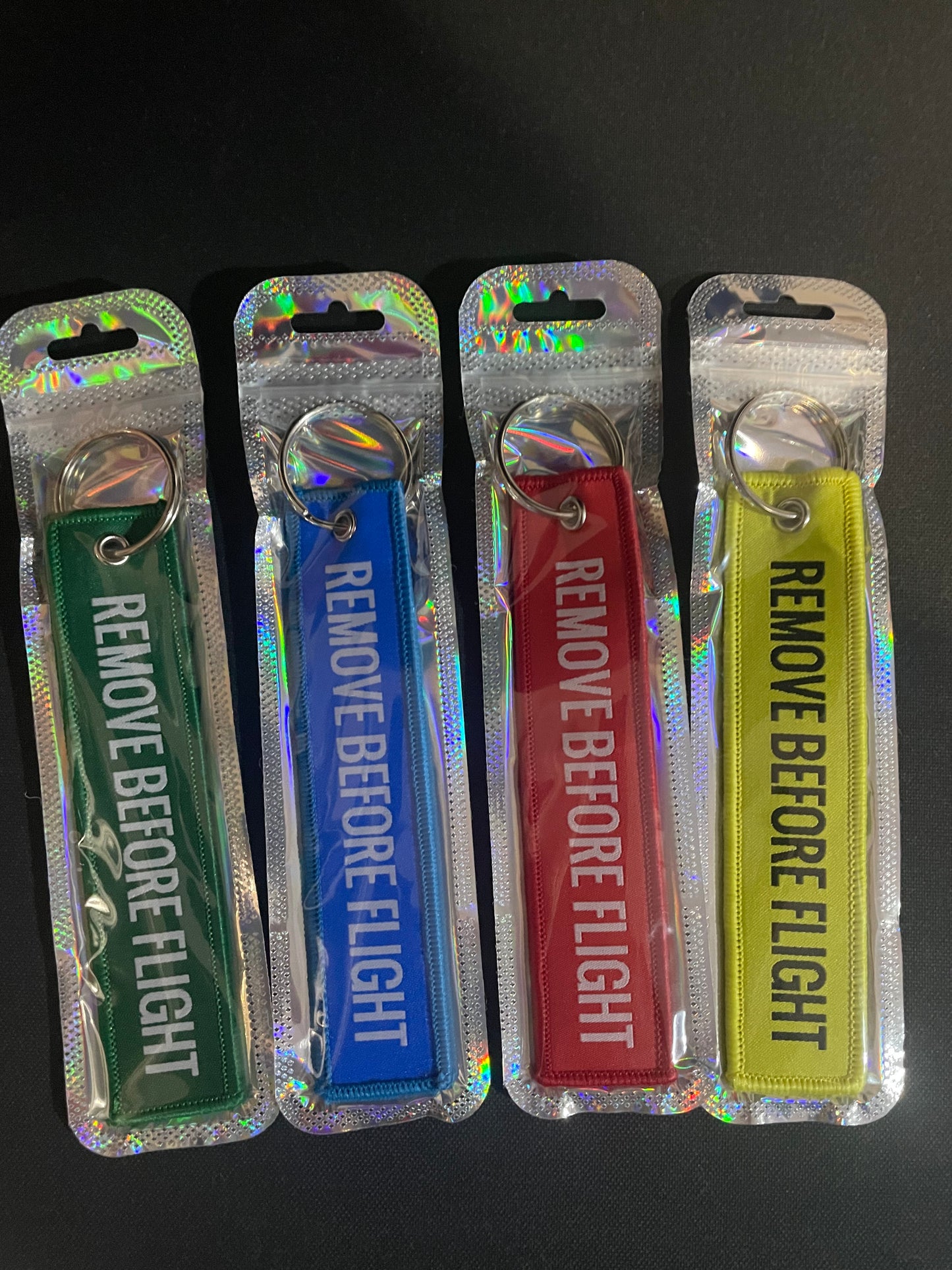 Remove before flight Keyring