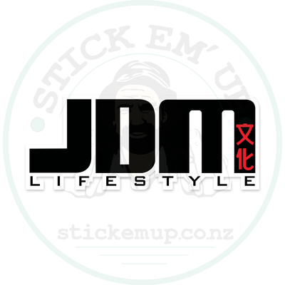 JDM Lifestyle Sticker β sticker cut contour and Stick Emβ Up watermark