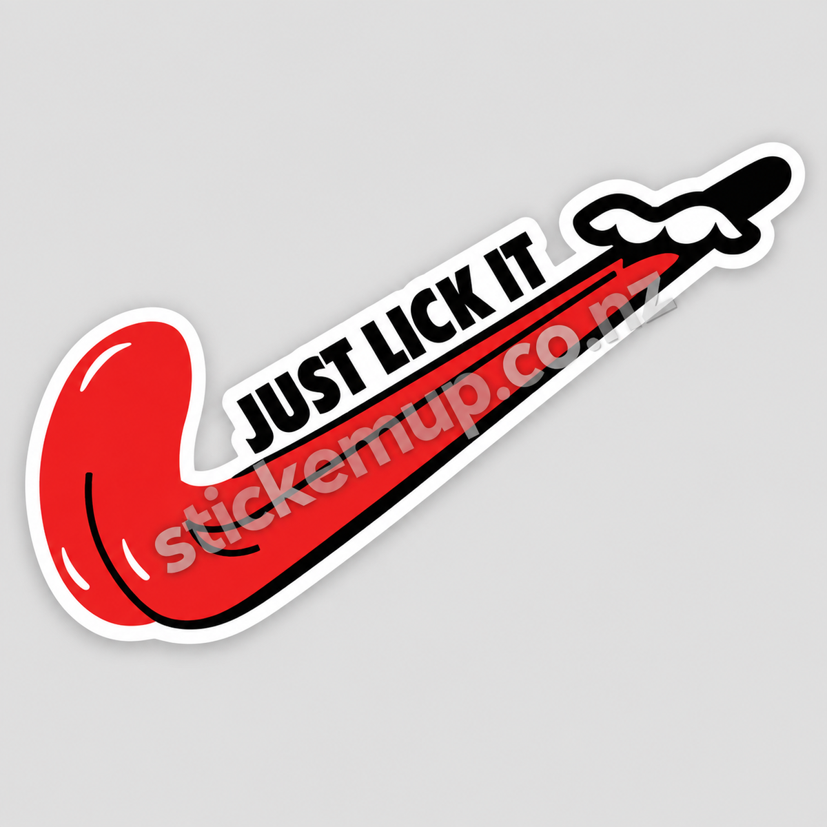Just Lick It Sticker – watermarked product preview