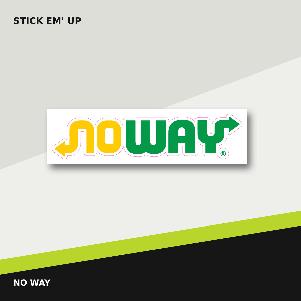 No Way logo parody sticker