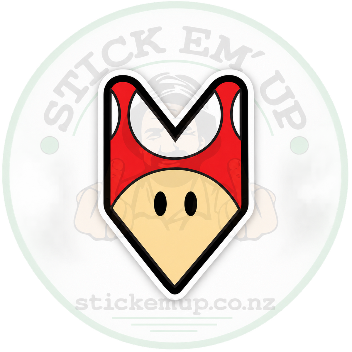 Toad Mushroom Wakaba Sticker — logo-watermarked preview
