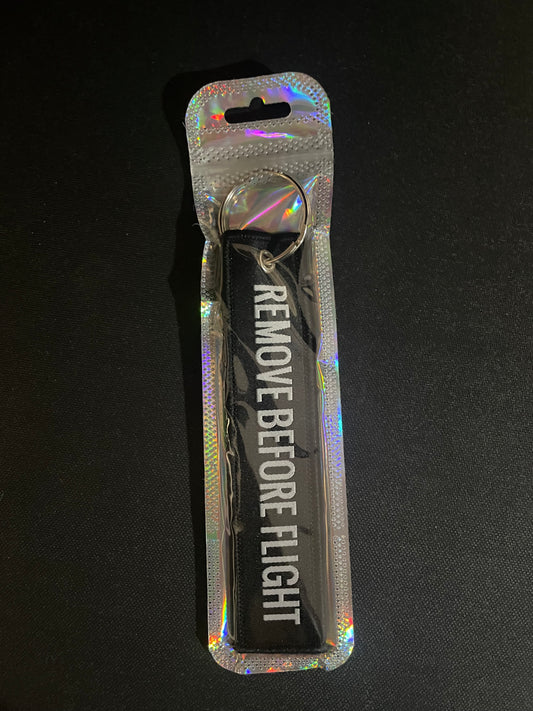Remove before flight Keyring