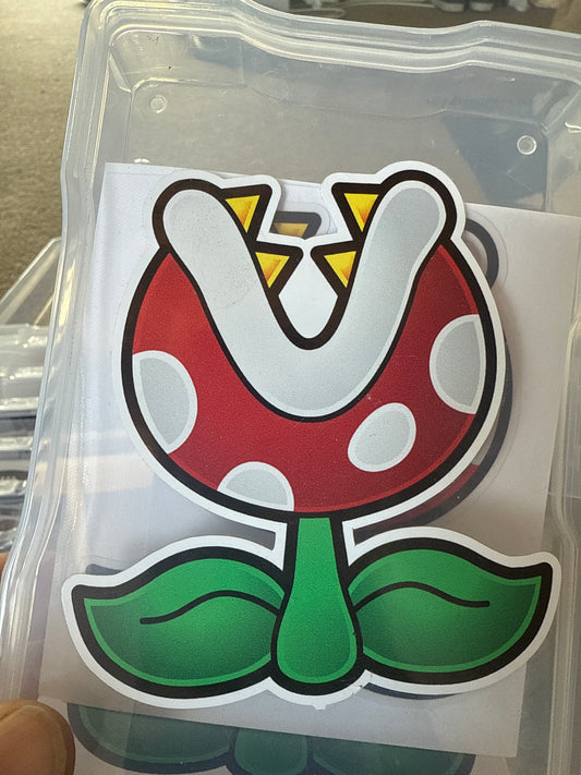 Piranha Plant Sticker – Bite First, Ask Never 🌿💥