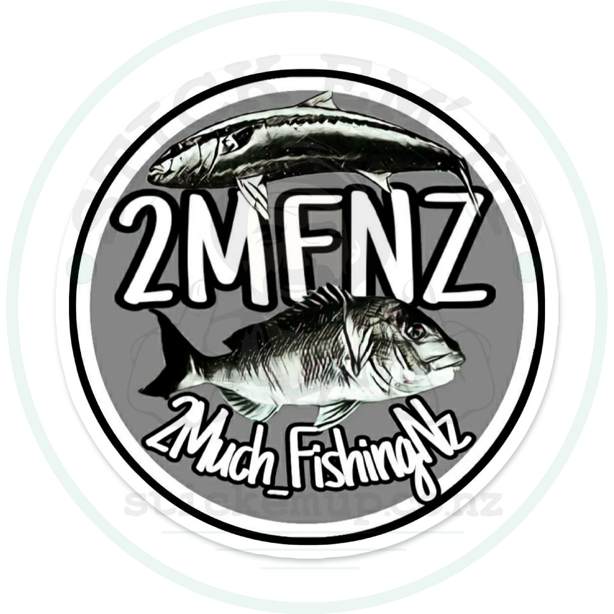2MFNZ Logo Sticker – sticker cut contour and Stick Em’ Up watermark