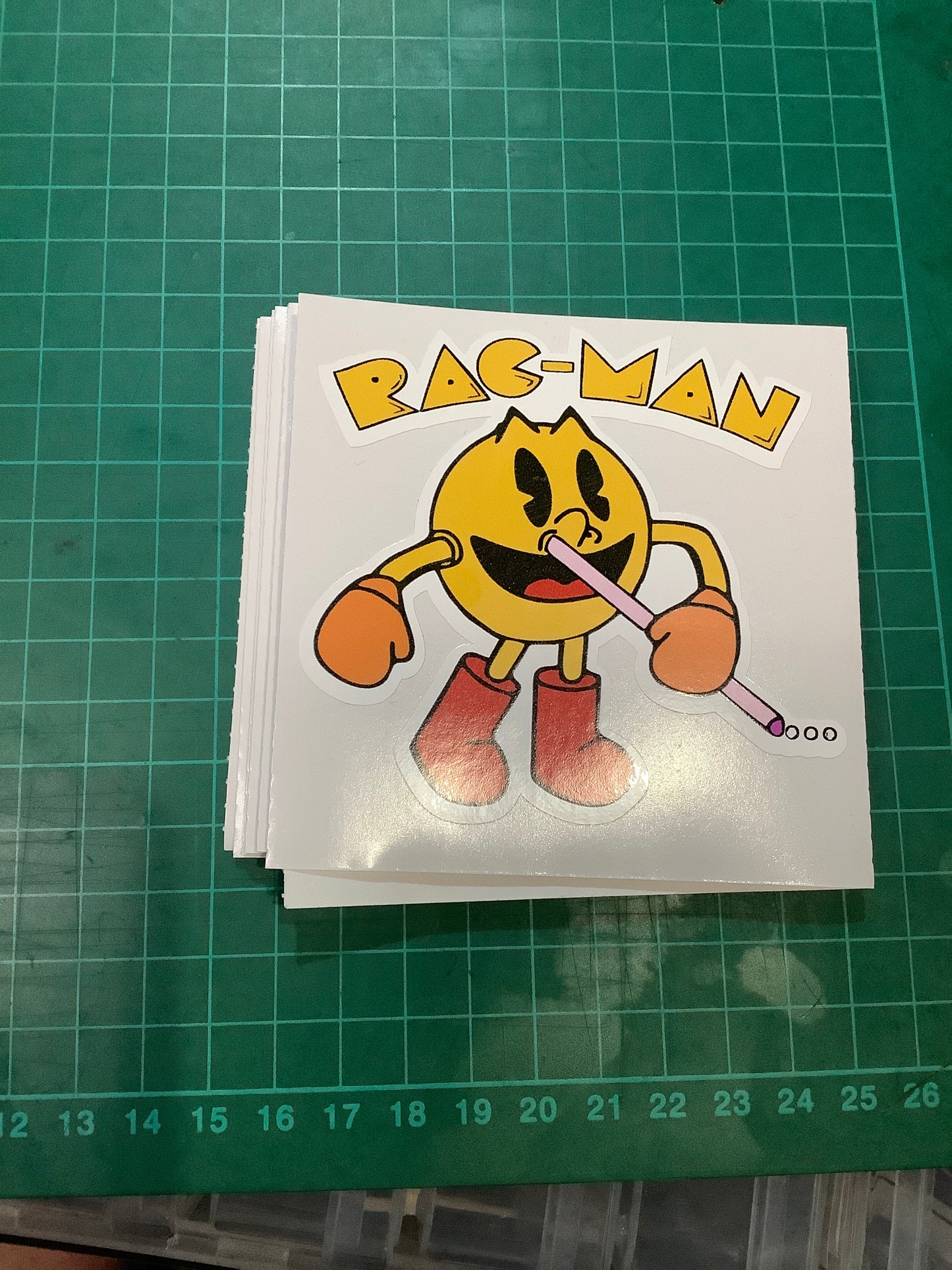 Rac-Man sticker