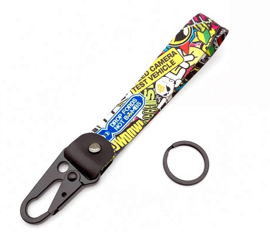 Sticker Bomb Lanyard Key Strap