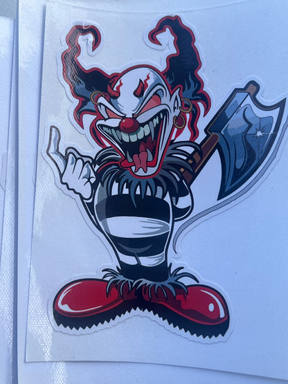 Killer Clown Axe Sticker 🤡🪓💀