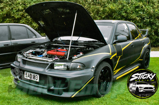 Grey Mitsubishi Lancer Evolution III - Cars & Coffee May 26 #07