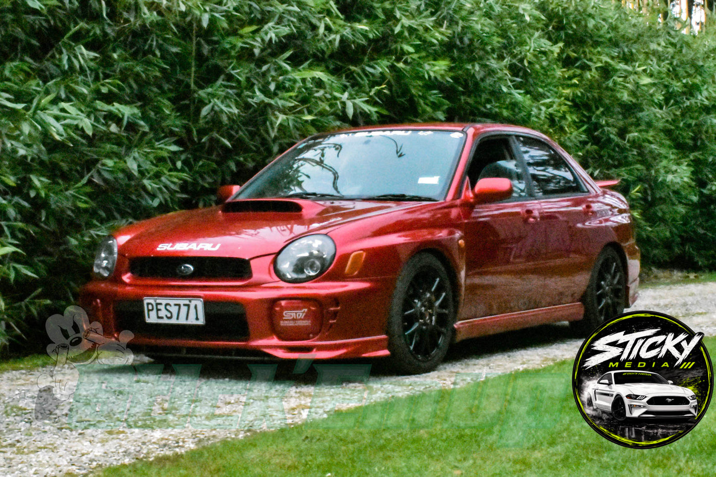 Red Subaru Impreza WRX STI  - Cars & Coffee May 26 #10
