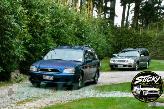 Blue Ford Laser wagon - Cars & Coffee May 26 #11