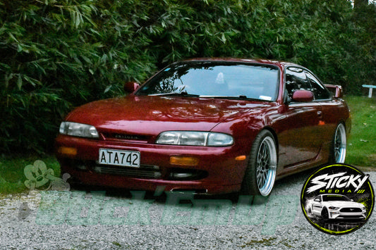 Red Nissan Silvia S14 - Cars & Coffee May 26 #17