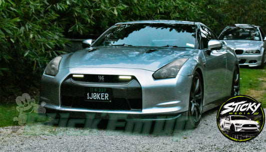 Silver Nissan GT-R R35 - Cars & Coffee May 26 #19