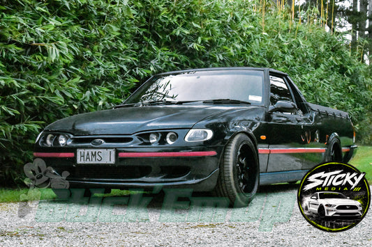 Black Ford Falcon XR6 ute - Cars & Coffee May 26 #25
