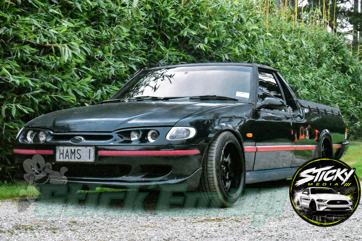 Black Ford Falcon XR6 ute - Cars & Coffee May 26 #26