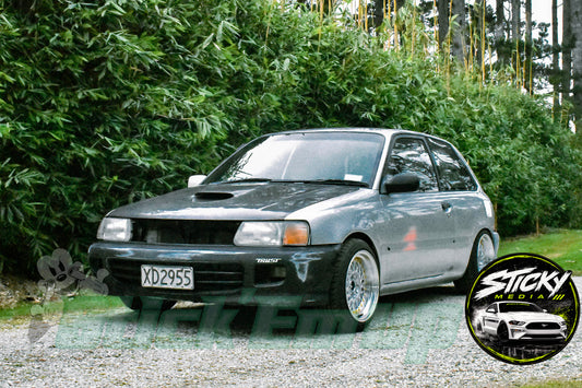 Grey Toyota Starlet GT Turbo EP82 - Cars & Coffee May 26 #27