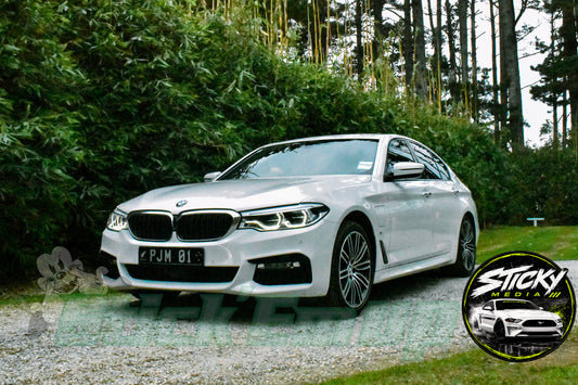 Silver BMW 5 Series G30 - Cars & Coffee May 26 #31
