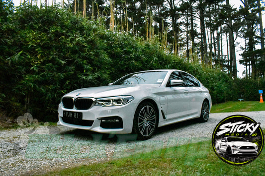 Silver BMW 5 Series G30 - Cars & Coffee May 26 #32