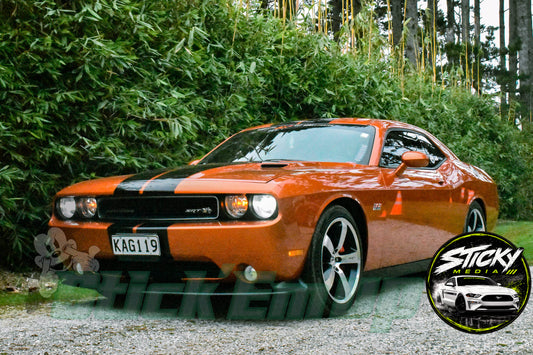 Orange Dodge Challenger SRT8 - Cars & Coffee May 26 #38