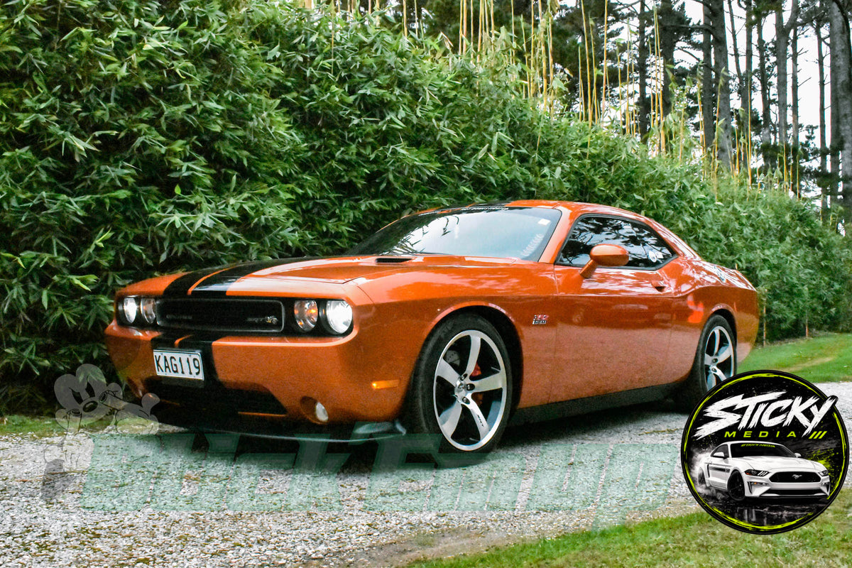 Orange Dodge Challenger SRT8 - Cars & Coffee May 26 #39