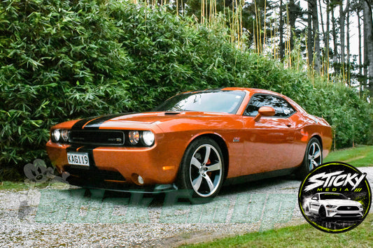 Orange Dodge Challenger SRT8 - Cars & Coffee May 26 #39