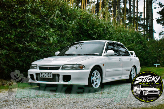 White Mitsubishi Lancer Evolution III - Cars & Coffee May 26 #41