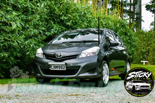 Grey Toyota Vitz / Yaris - Cars & Coffee May 26 #45