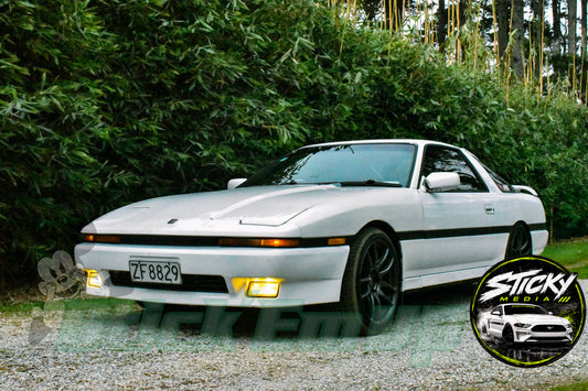 White Toyota Supra A70 - Cars & Coffee May 26 #52