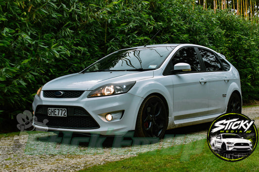 White Ford Focus XR5 Turbo - Cars & Coffee May 26 #57