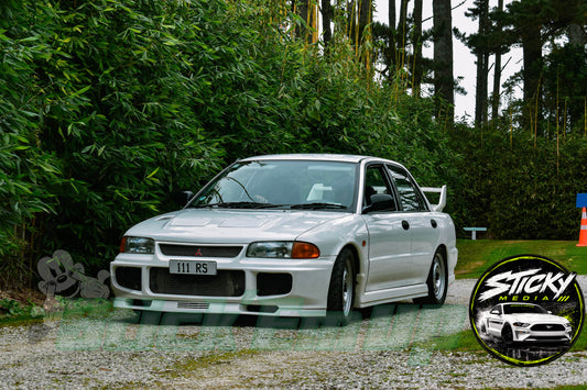 White Mitsubishi Lancer Evolution III - Cars & Coffee May 26 #61
