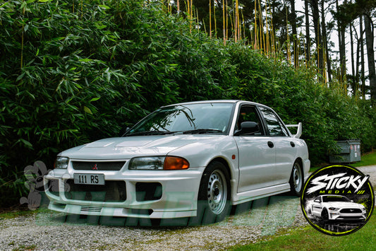 White Mitsubishi Lancer Evolution III - Cars & Coffee May 26 #62