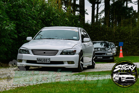 White Toyota Altezza - Cars & Coffee May 26 #64