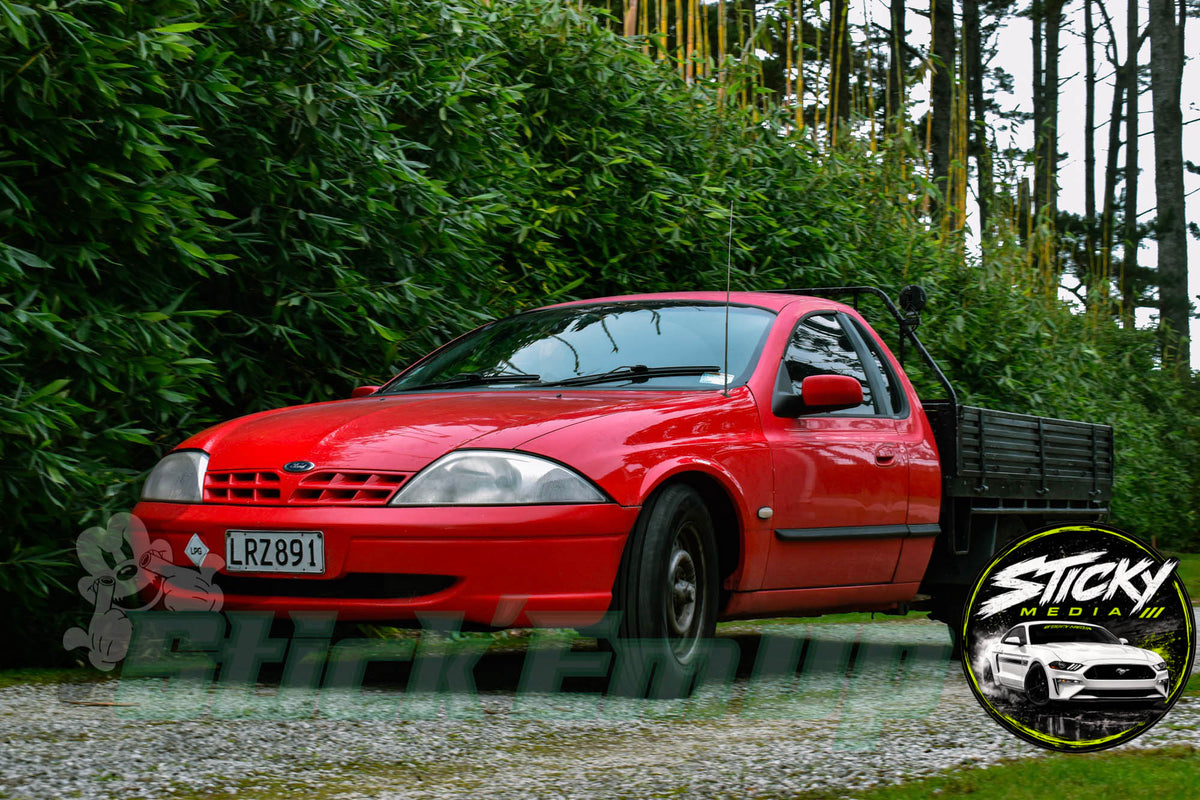 Red Ford Falcon AU ute - Cars & Coffee May 26 #69