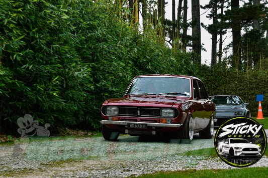 Maroon Datsun 1600 / 510 - Cars & Coffee May 26 #74
