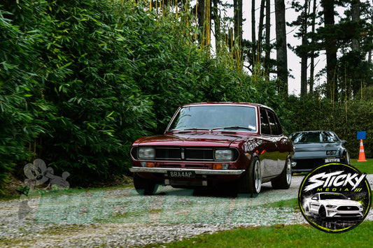 Maroon Datsun 1600 / 510 - Cars & Coffee May 26 #75