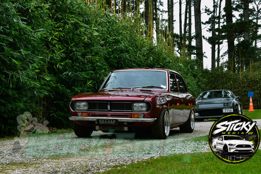 Maroon Datsun 1600 / 510 - Cars & Coffee May 26 #76