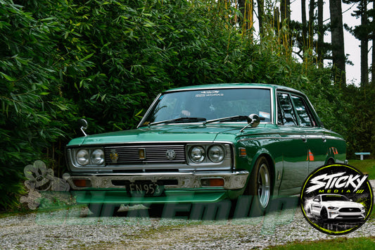 Green Toyota Crown - Cars & Coffee May 26 #79