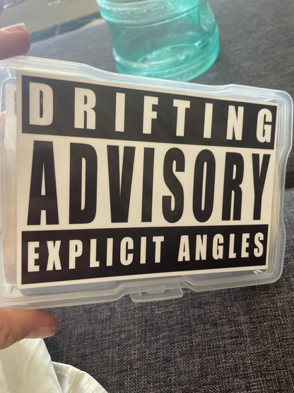Drifting Advisory – Explicit Angles Sticker