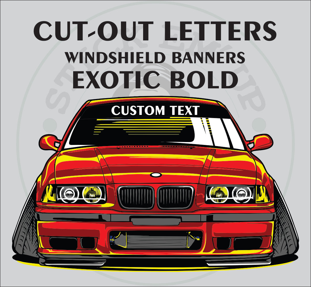 Custom Cut Out Window Banner