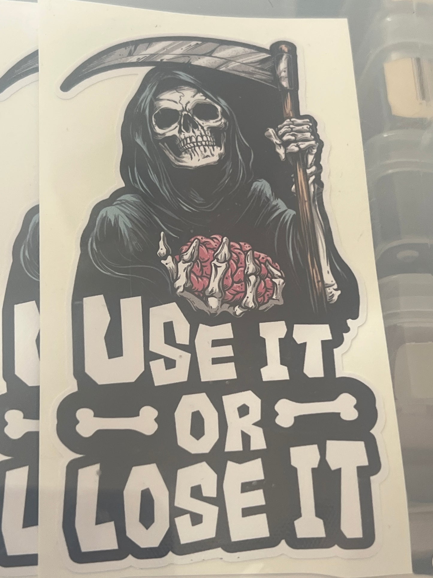 Use It or Lose It Sticker ☠️🧠⚔️