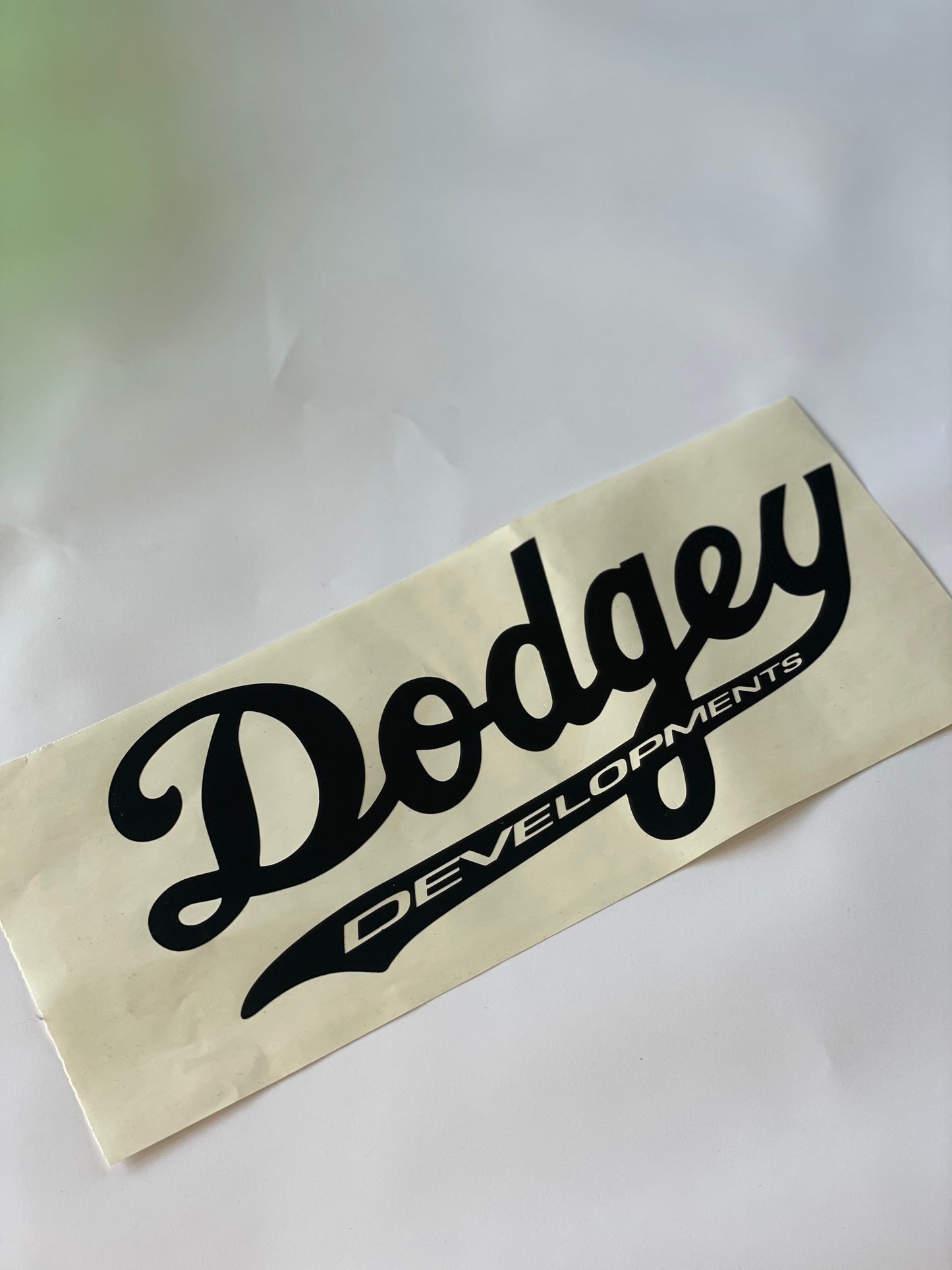 OG Dodgey Developments Black Decal