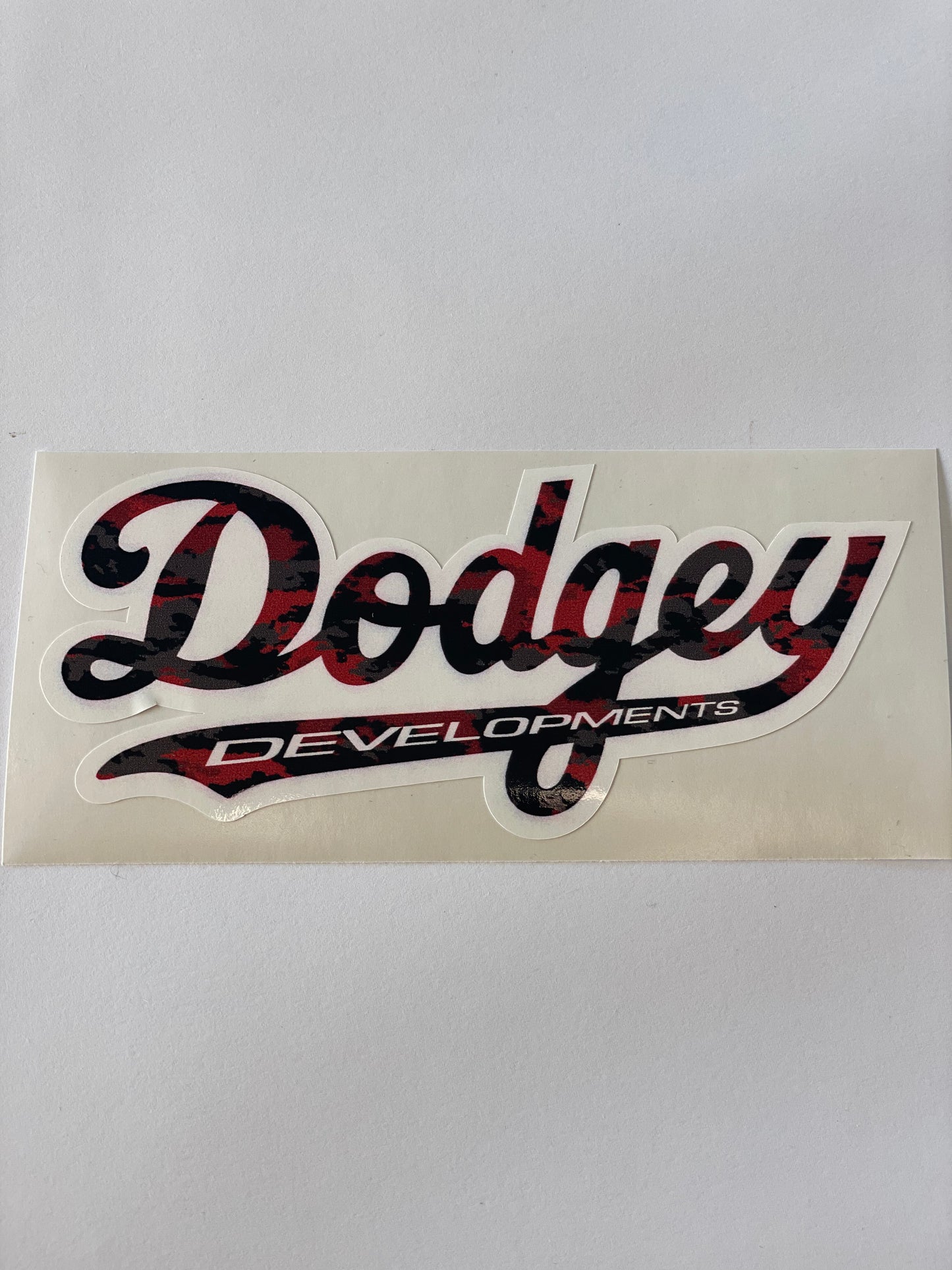 Dodgey Developments Urban Camo Sticker