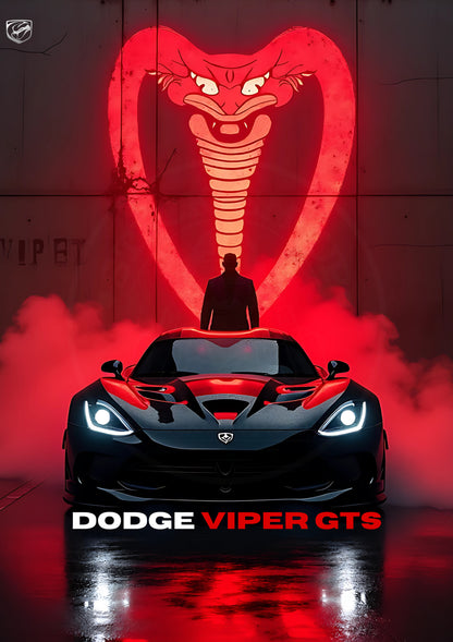 Dodge Viper GTS — Red Cobra Poster artwork preview
