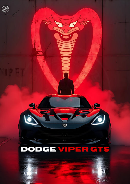 Dodge Viper GTS — Red Cobra Poster artwork preview