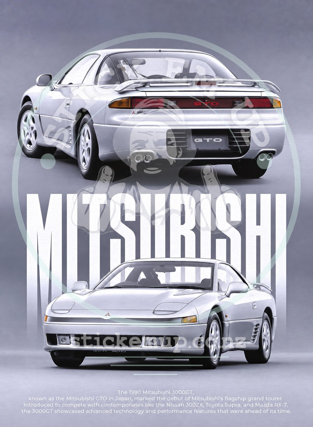 Mitsubishi GTO / 3000GT - Heritage Series Poster