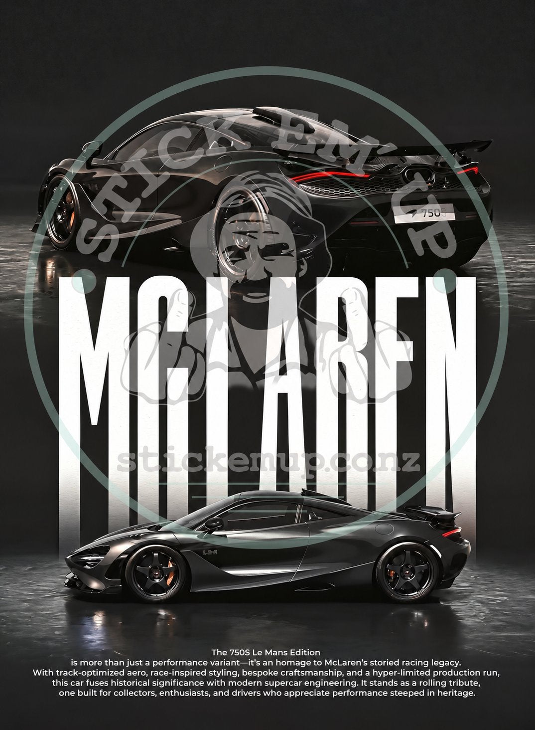 McLaren 750S Le Mans Edition - Dark Studio Poster